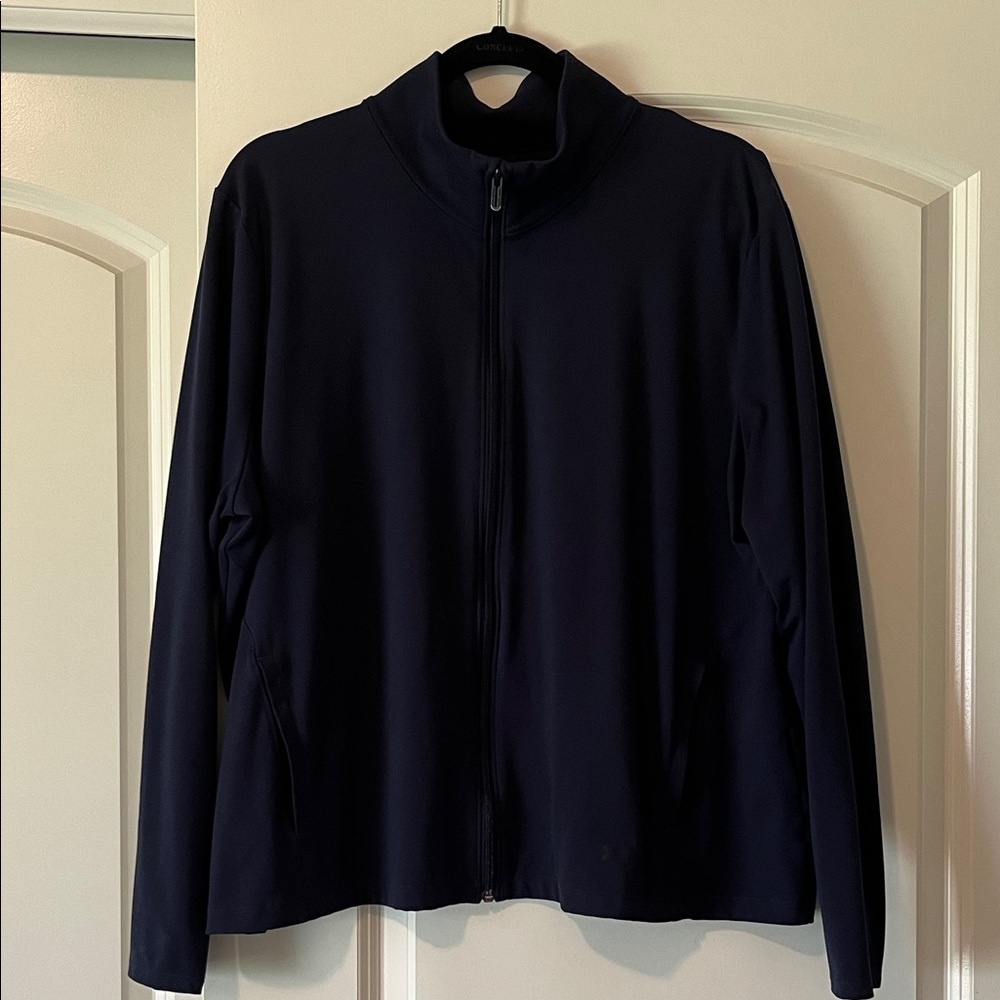 Navy Blue Under Armour Full-Zip Jacket Size 1X